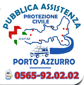 il logo della pubblica assistenza porto azzurro