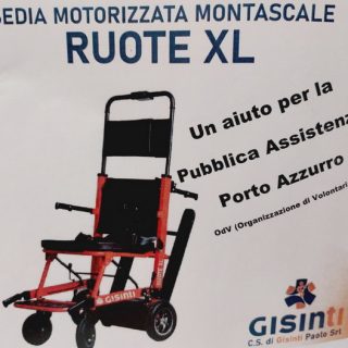 Sedia motorizzata pubblica assistenza porto azzurro