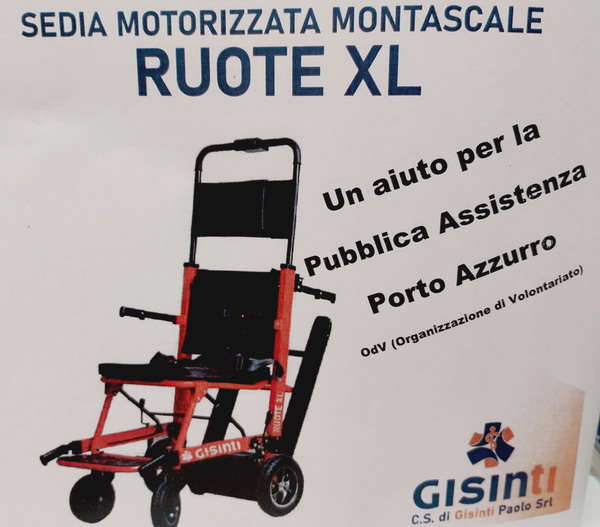 Sedia motorizzata pubblica assistenza porto azzurro